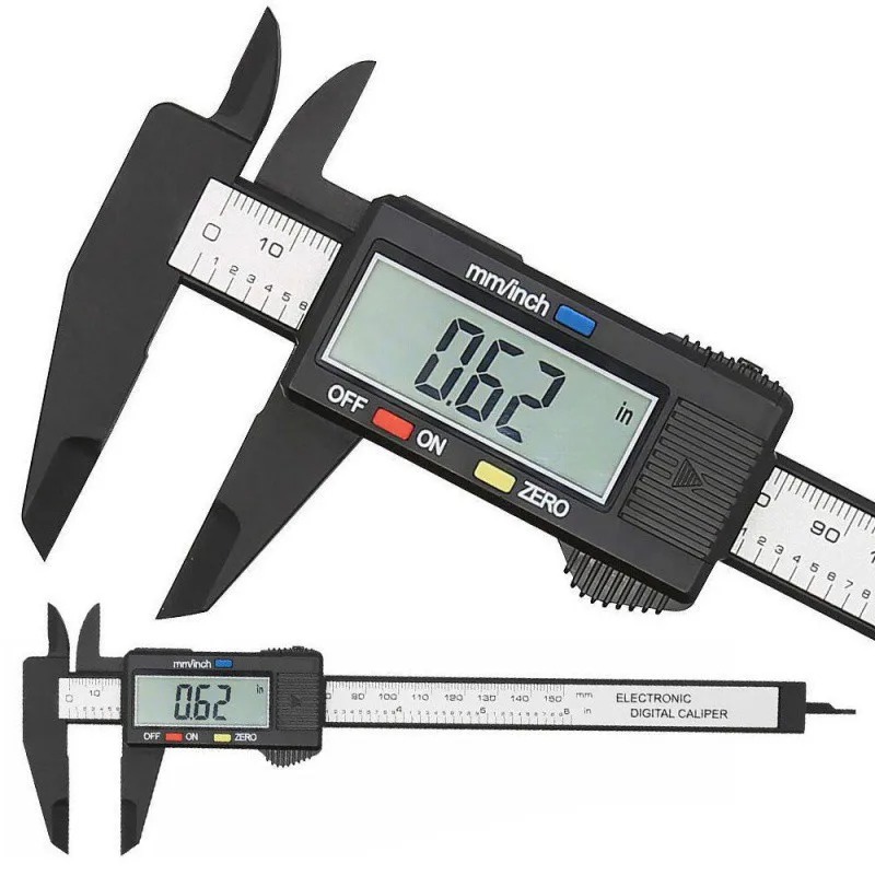 Digital Caliper 150Mm Stainless Steel - 150mm 100mm 電子デジタルノギス カーボンファイバーダイヤルノギス デジタル定規 ゲージ