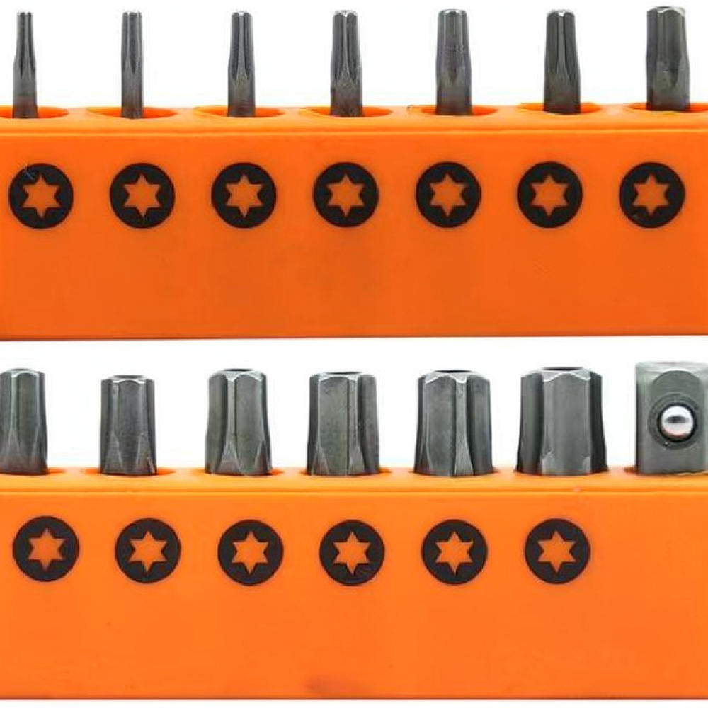 Industrial Tools - プロフェッショナル仕様のS2鋼製トルクスドライバービットセット。精密な修理作業に最適な、耐久性に優れた工業用グレードのハンドツールアクセサリー。