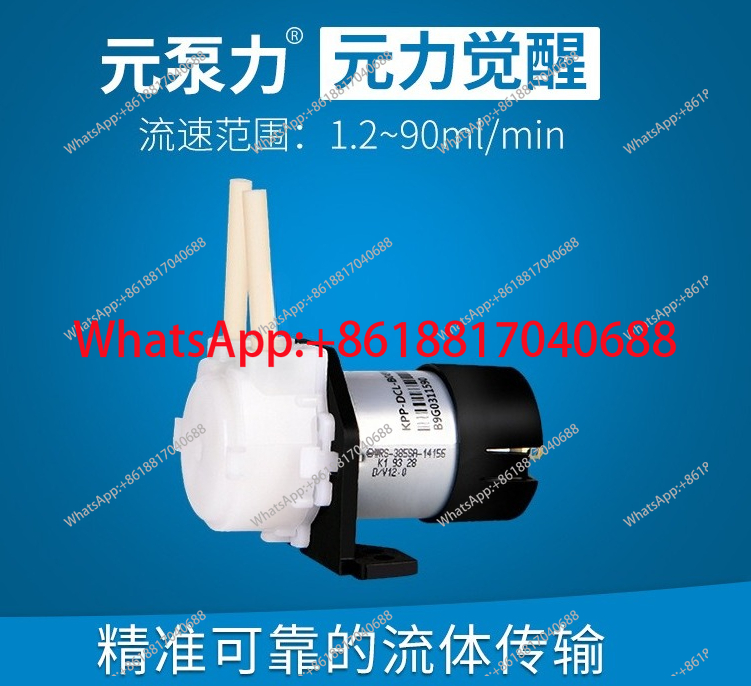 Mini Peristaltic Pump 12V - KPP-DC/DA-B08W 12v 24v DCモーター 小型電動自吸式ミニペリスタルティックポンプ