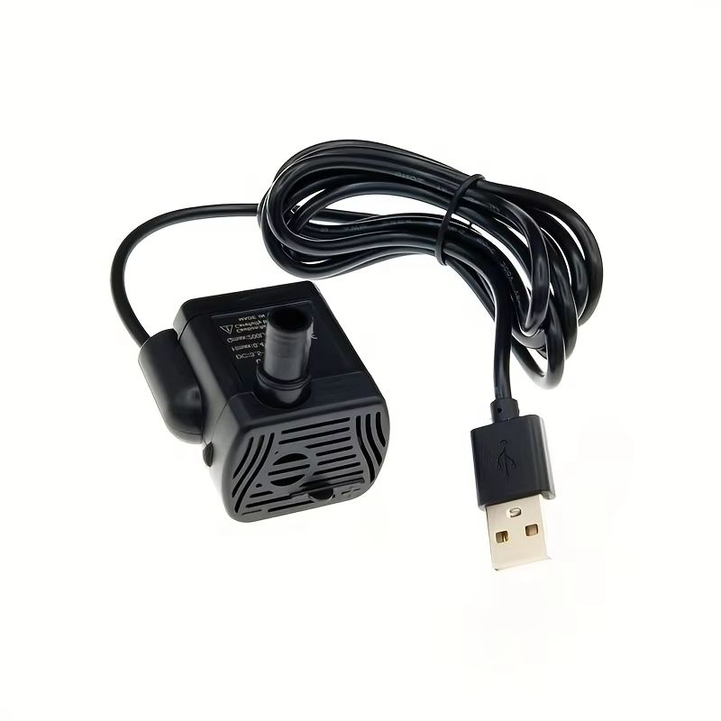 Mini Peristaltic Pump 12V - 1個入り、5V USBプラグ付き、3W、DC 5.5V-12V対応、小型水中ポンプ。水槽、魚のいる水槽、噴水、池などに使用可能。