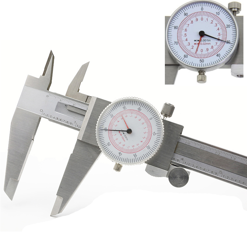 Digital Caliper 150Mm Stainless Steel - 耐衝撃性ステンレス製ダイヤルノギス 6インチ 0-150mm/0.02mm 精度0.001' ダイヤルノギス プラスチック製ダイヤルノギス