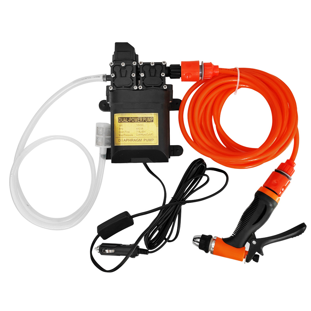 Vacuum Chamber Kit With Pump - デュアルコアダイヤフラムポンプ洗車セットポータブル高圧および大流量洗車ポンプ 12v シガーライター電源
