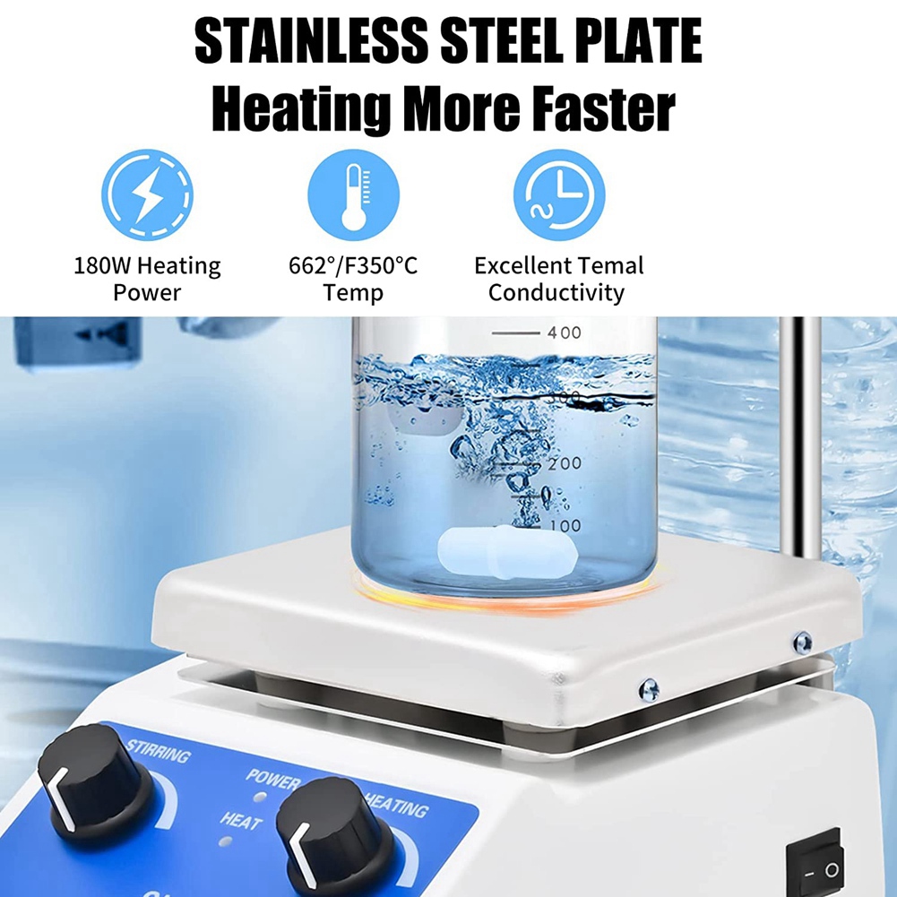 新入荷-ラボ用マグネティックスターラープレート ホットスター - Lab Magnetic Stirrer Hot Plate のレビューと価格