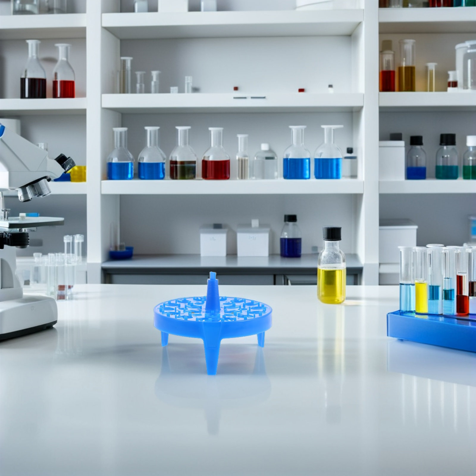 6個入り プラスチック製 ラボ用チューブラック、浮遊式円形遠 - Lab Equipment のレビューと価格