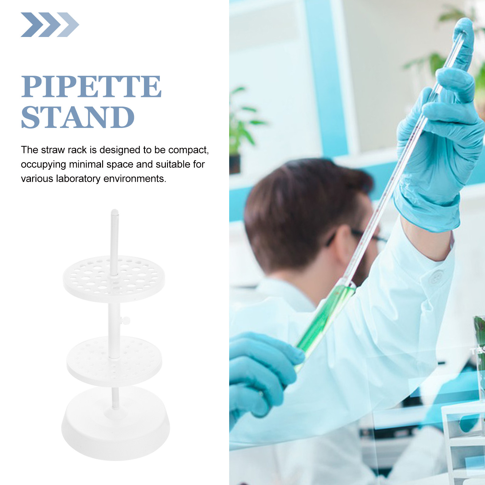 プラスチック製ピペット用円形スタンド、実験室用垂直ホルダー、 - Lab Equipment のレビューと価格