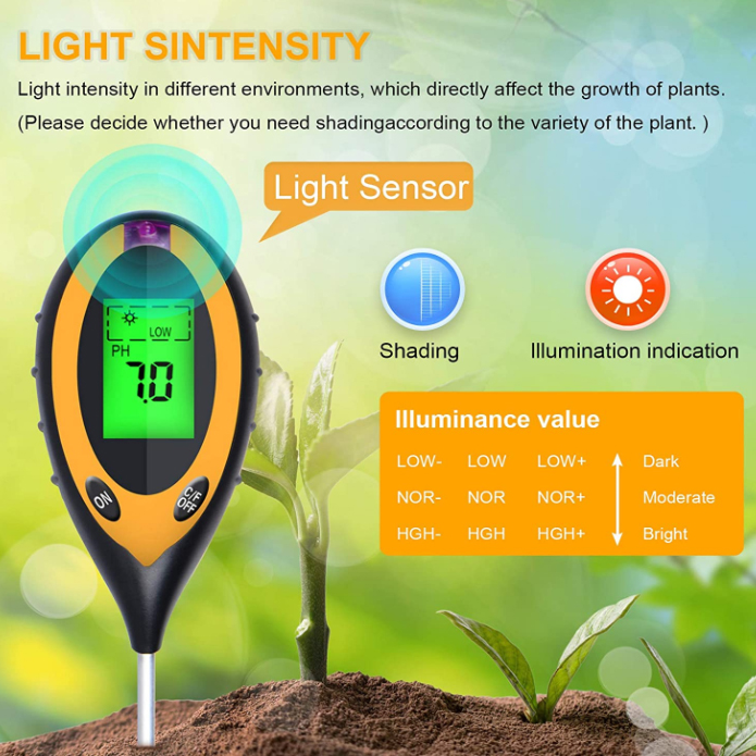 4 in 1 PHライト温度水分酸性度テスター土壌テスター水 - Ph Meter Digital Water Tester のレビューと価格