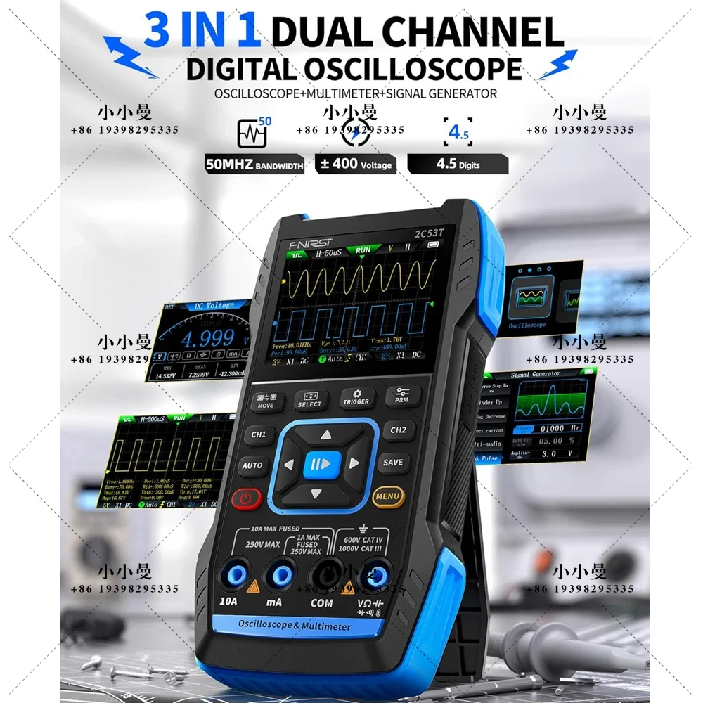 FNIRSI 2C53T：高性能化された携帯型オシロスコープ - Fnirsi Digital Oscilloscope Handheld のレビューと価格
