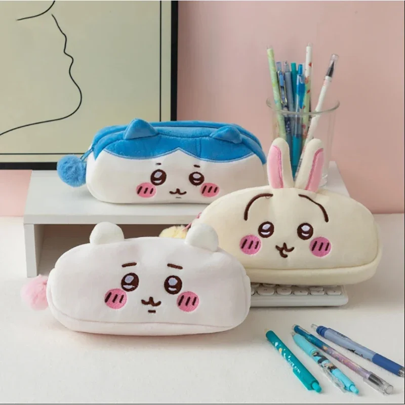 かわいいチーカワのぬいぐるみペンケース、漫画のハチワレウサギ - Packaging のレビューと価格