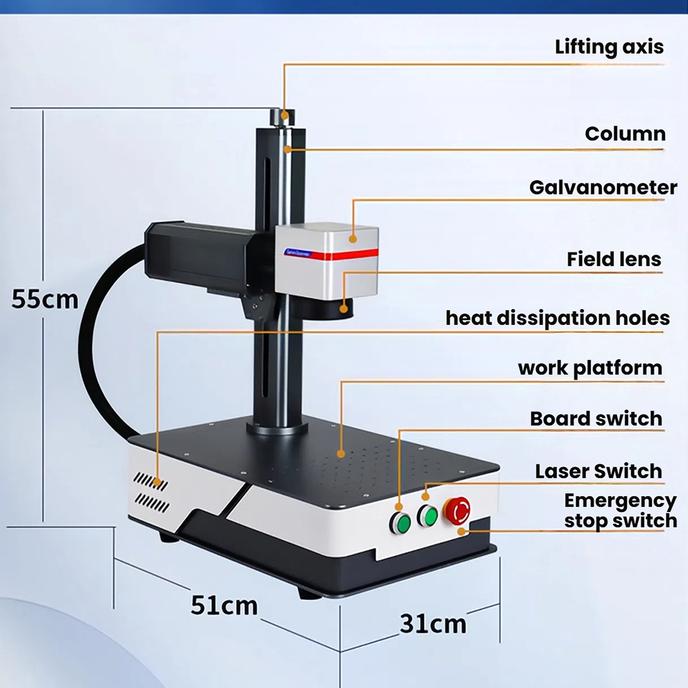 WaveTopSign 20W/30W ファイバーレーザーマ - Fiber Laser Marking Machine 30W のレビューと価格