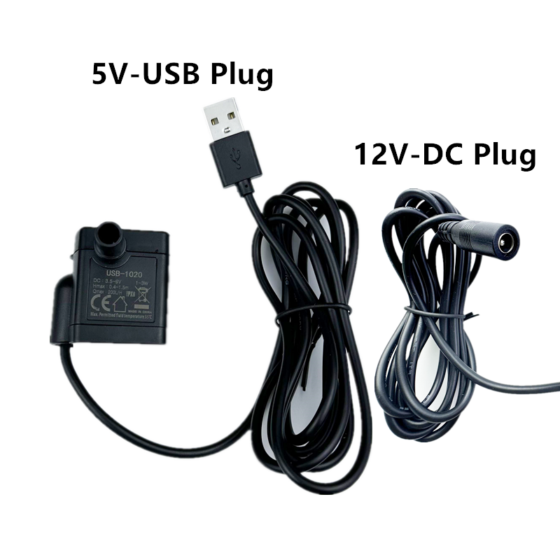 1個入り、5V USBプラグ付き、3W、DC 5.5V-12 - Mini Peristaltic Pump 12V のレビューと価格