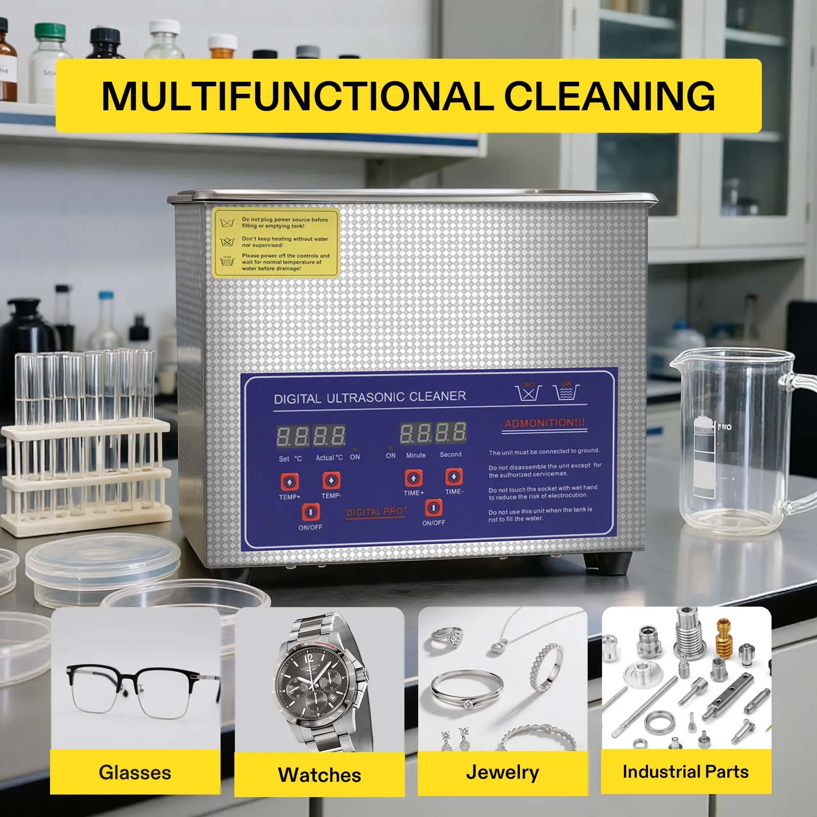 SIHAO 工業用超音波洗浄機 6/15/30L、ステンレス - Ultrasonic Cleaner 30L Industrial のレビューと価格