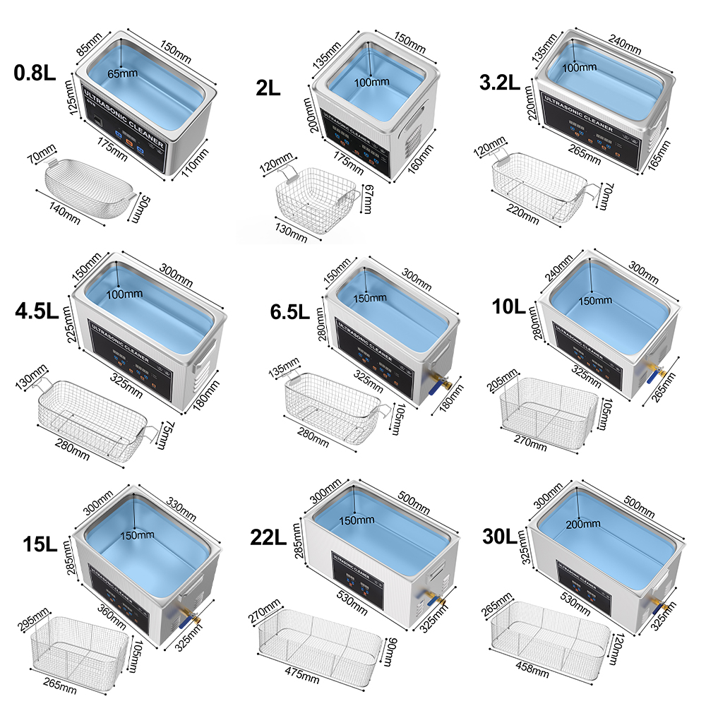 超音波洗浄機,1l,3l,6l,10l,15l,30l,22 - Ultrasonic Cleaner 30L Industrial のレビューと価格